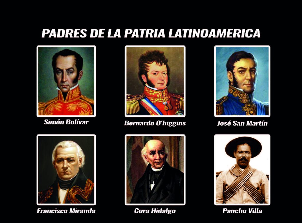 padres de la patria Latinoamérica